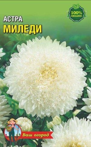 Насіння Айстра Міледі (біла) 1,5 г.