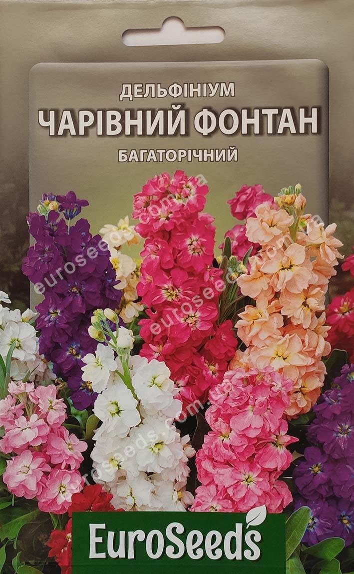 Насіння Дельфініум Чарівний фонтан (EuroSeeds) - 2 г.