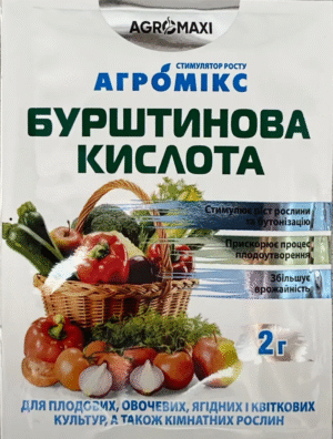 Бурштинова кислота 2 г. Агромікс